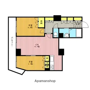 埼玉県さいたま市南区別所7丁目【マンション】の間取り