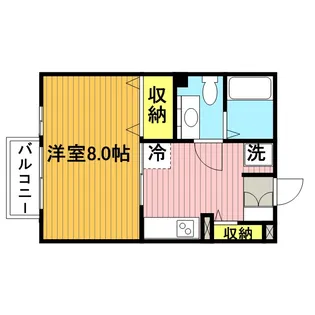 モナリエ中浦和【1階】の間取り