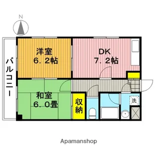 メゾンミナミ【205号室】の間取り