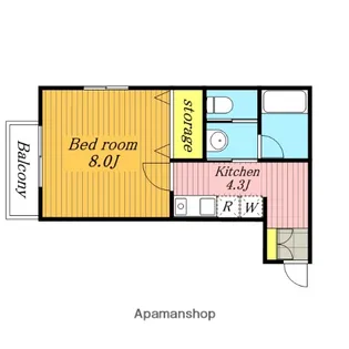 ウインズⅠ【106号室】の間取り
