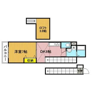 ヴァンテ・ヴェール【2階】の間取り