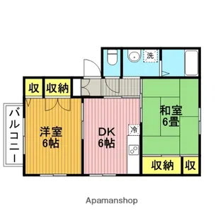 ウエストパレスⅠ【1階】の間取り