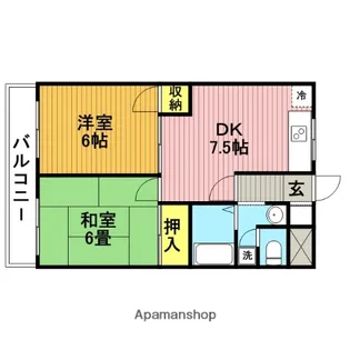 ファベール西浦和Ⅰ【4階】の間取り