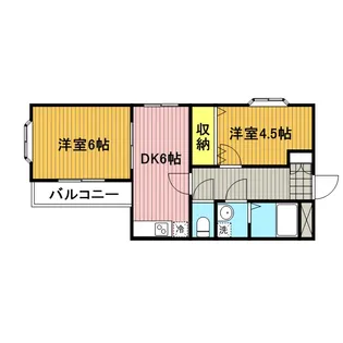 コーラルスターガーデン【1階】の間取り