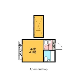パレス西浦和【201号室】の間取り