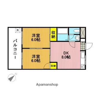 第二春日ビル【201号室】の間取り
