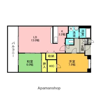 ピカソ45【402号室】の間取り