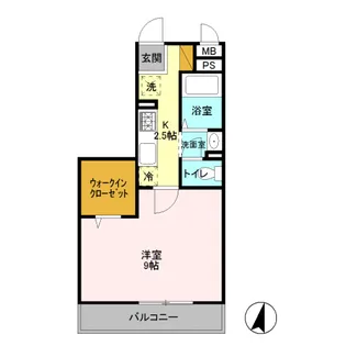 サンライズ蒲生【3階】の間取り