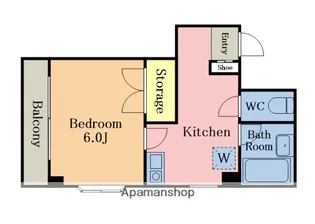 メゾンひまわり【2階】の間取り