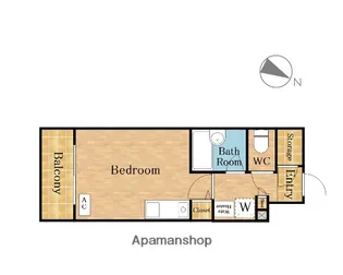 1Rの間取り画像