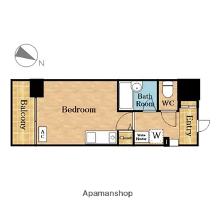 1Rの間取り画像