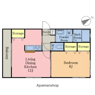 ルーブルミナミⅢ【1階】の間取り