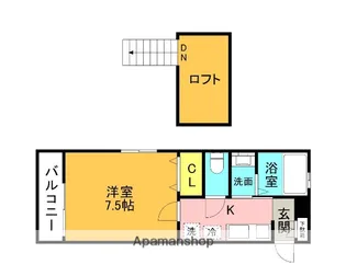 ハイムミキ【106号室】の間取り