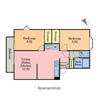越谷ハイツ【A302号室】の間取り