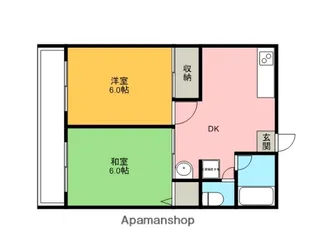 シティハイム トーヨー【1階】の間取り