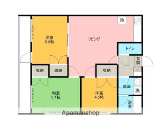 ヴィラコート【501号室】の間取り