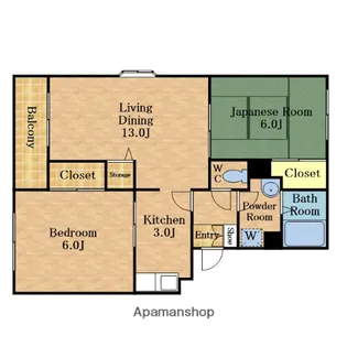 ローゼンハイム【305号室】の間取り