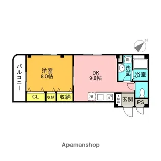 天王山レジデンス弥生町【2階】の間取り