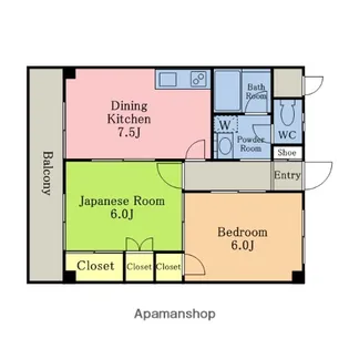 ハイツウィスタリア【1階】の間取り
