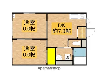 フォレストビラTK【203号室】の間取り