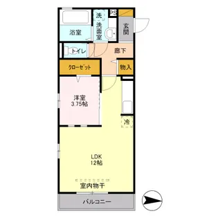 カーサ・セフィーロ【2階】の間取り