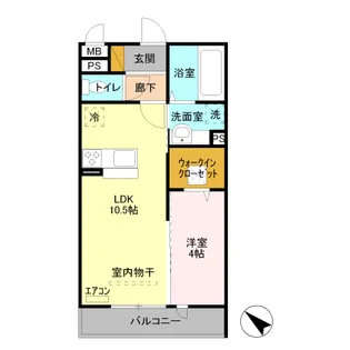 イルソーレ吉川美南 ロッソ【1階】の間取り