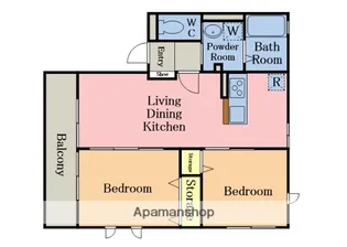 TO BE HEIM B【202号室】の間取り