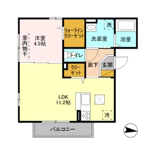 ソレーユ ヒロ【1階】の間取り