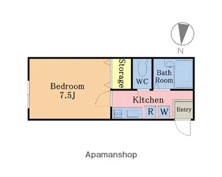 エクセル茜町【105号室】の間取り