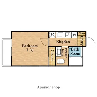 ルーエプラッツ【101号室】の間取り