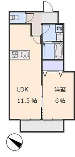 レイクフィカーサⅠ【102号室号室】の間取り