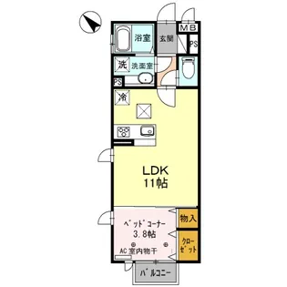グランドソレイユ【1階】の間取り