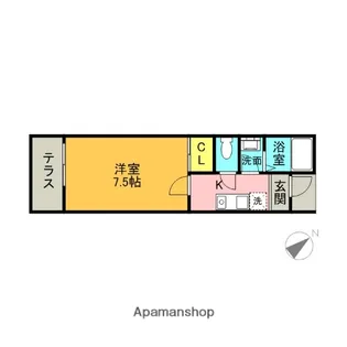 1Kの間取り画像