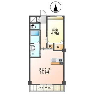 シャルム【2階】の間取り