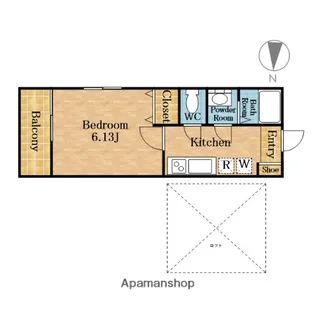 CREA美南【2階】の間取り