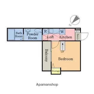 レイクタウンウエストR【2階】の間取り