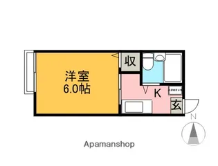エコーハイツ【2階】の間取り