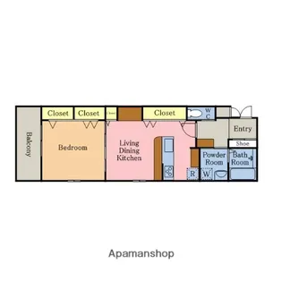 リザーブ レイクタウン レジデンス【205号室】の間取り