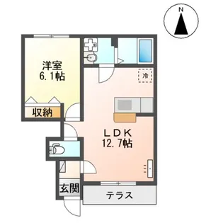 ボヌールメゾン【1階】の間取り