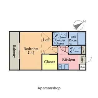 アプリコットハウス吉川美南パークサイド【3階】の間取り