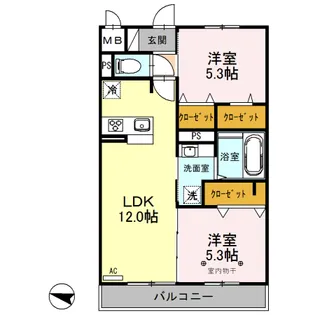ENRICH【2階】の間取り