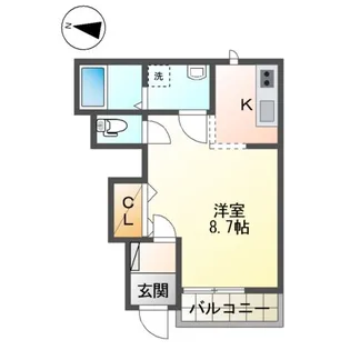エクセル パレス【1階】の間取り