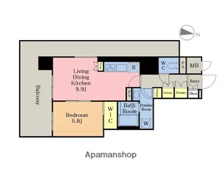 ソライエアイル越谷蒲生【5階】の間取り