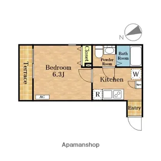モナーク越谷【2階】の間取り
