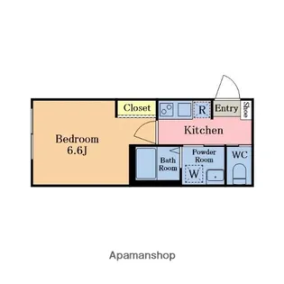 第一アルレ堀之内【203号室】の間取り