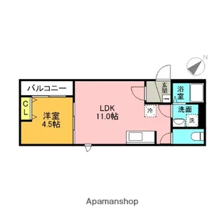 シャインコート越谷【3階】の間取り