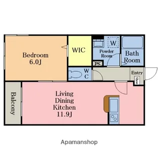 WING K【2階】の間取り