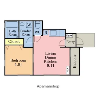 中島ハイツ【101号室】の間取り