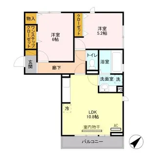 ヘリオス吉川美南 プルートーン【3階】の間取り
