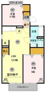 リバシティ【2階】の間取り